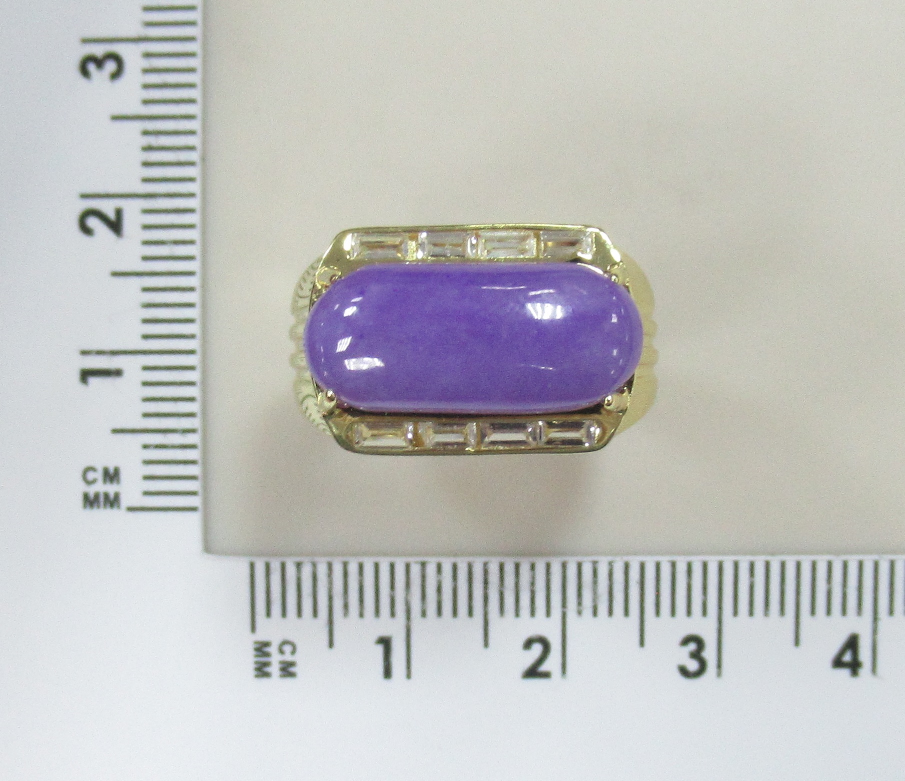 Серебряное кольцо с лавандовым жадеитом